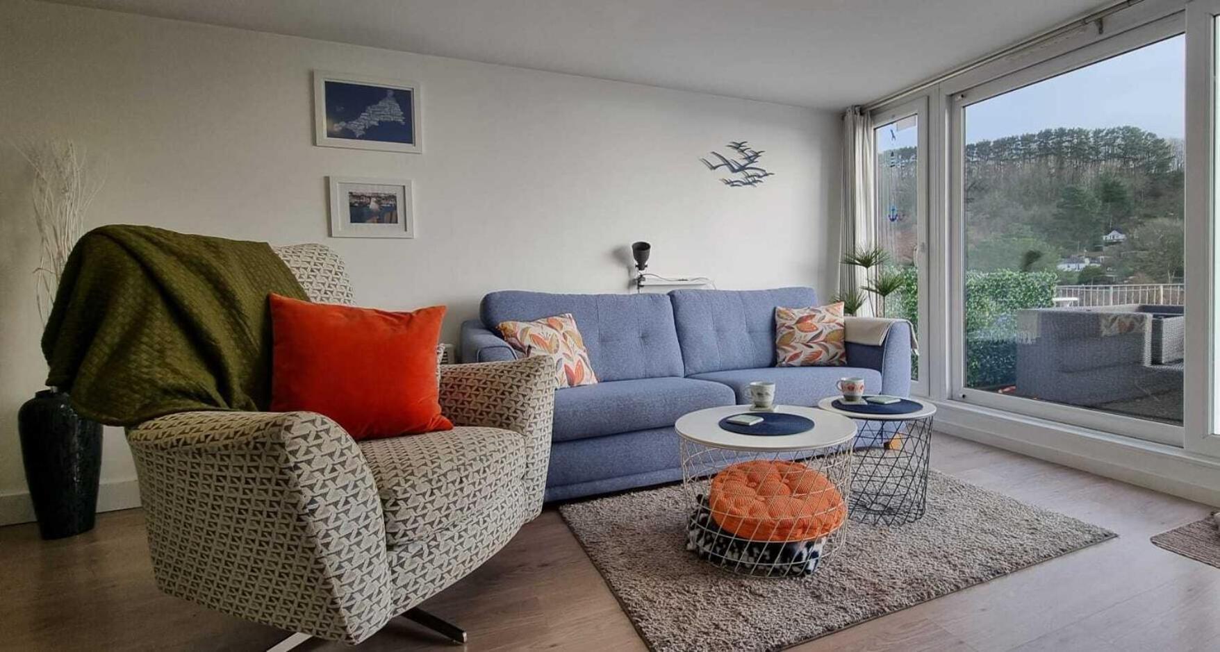 May View - Luxury Sea View Apartment - Millendreath, Looe Exteriér fotografie