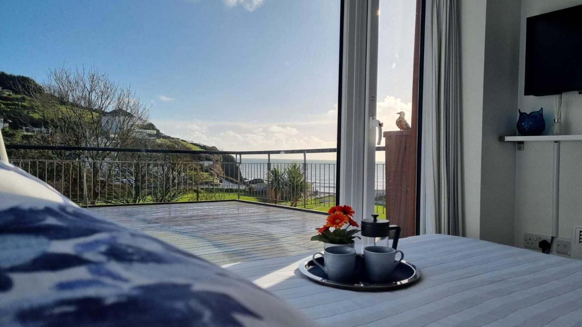 May View - Luxury Sea View Apartment - Millendreath, Looe Exteriér fotografie